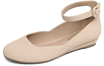 DREAM PAIRS Ballerinaskor dam remballerina dam ballerinaskor dam eleganta platta skor REVONA-E