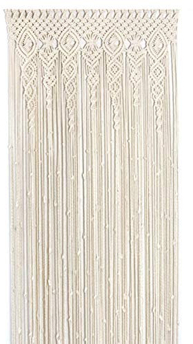 Lecerrot pared Macramé Tejidos a mano, Macramé pared Tejido algodón, tapiz pared tapiz tejido puerta Macramé colgante, cortina boda, decoración pared, 100 x 200 cm
