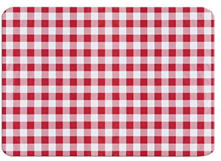 Maximex Zuschneidbare Tischdecke im roten Karo-Design - Zuschneidbare Tischdecke im zeitlosen, roten Karo-Design mit hoher Witterungsbeständigkeit, 180 x 140 cm, Kunststoff, 140 x 180 cm, Mehrfarbig