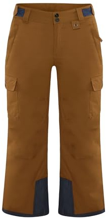 Arctix Kids Snow Sports Cargo Snow Pants with Articulated Knees, Cappuccino, Large