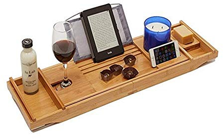 Vassoio Per Vasca Da Bagno Mensola Per Vasca Vassoio Per Vasca Da Bagno In Bambù Vassoio Da Bagno Ponte Con Lati Estensibili Porta Tablet Per Libri Incorporati E Porta Bicchiere Da Vino Vassoio P