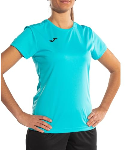 Joma T-Shirt de Sport à Manches Courtes pour Femme, 6XS - 3XL - Garde au Sec Le Contact avec Le Corps, idéal pour la Course à Pied ou la Gym - Combi