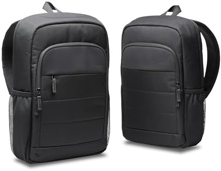 Kensington K60392WW - Mochila para Portátiles de 16, 42% Poliéster Reciclado, Correas Acolchadas, Compartimento Acolchado, Bolsillos Laterales, Diseño Ligero y Elegante, Color Negro