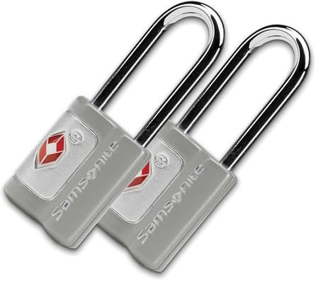 Samsonite 91162-1508 Accesorios de seguridad y cerradura de viaje aprobados por la TSA, gris claro