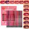 Gireatick Lip Liner Set, 12 Farben Matte Finish Series Lip Liner Pencil Set, Rot Nude Braun Lila Cremig Langlebige Matte Lip Crayons Lippenstift Kit, Wischfester Wasserfester Lippen-Make-up-Stift