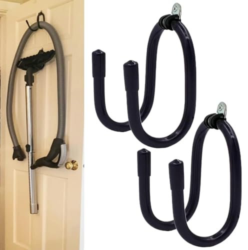 Rixotix 2 soportes para manguera de aspiradora, soporte para cabezal de vacío, soporte de pared para aspiradora, para bidón, aspiradora, estilo W