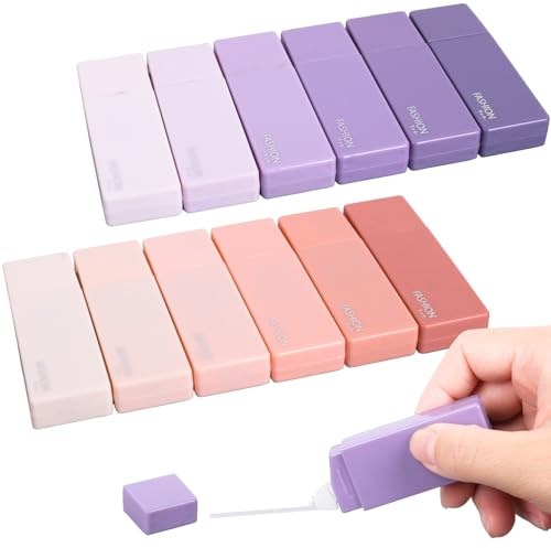 Fzyisw Korrekturroller Set, 12 Stück Buntes Correction Tape mit Farbverlauf, Mini Korrekturband, Studenten und Büroangestellte, Ideal für Schulsachen und Büroarbeiten (bunt)