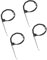 ETHZZLE 4pcs Recliner Release Cable for Sofa Pull Handle Cable Spring Replacement for Various Chair Easy to Install Furniture Hardware Accessory