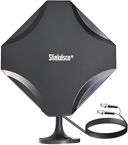 MIMO Antenna External 4G LTE 5G Dual TS9 Antenna Compatible with Netgear AT&T Nighthawk M7 Pro MR6110 MR6150 MR6500 M6 Pro M1 MR1100 Verizon Hotspots Router, Boosts Home RV Internet, Slinkdsco