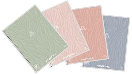 Quantore anteckningsbok a5 linjerad 120 sidor skolbok 80gr