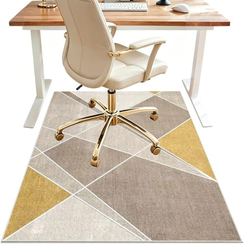 Alfombrilla para Silla de Oficina, Alfombra Silla Oficina Gaming Protector Suelo Silla Ruedas 90 x 100 cm Tapete Protector de Suelo antiarañazos Tapete de Protección de Madera baldosas Suelos Duros