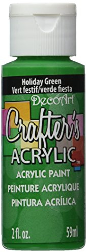 DecoArt 59 ml Crafters Acrylic, Hol Green