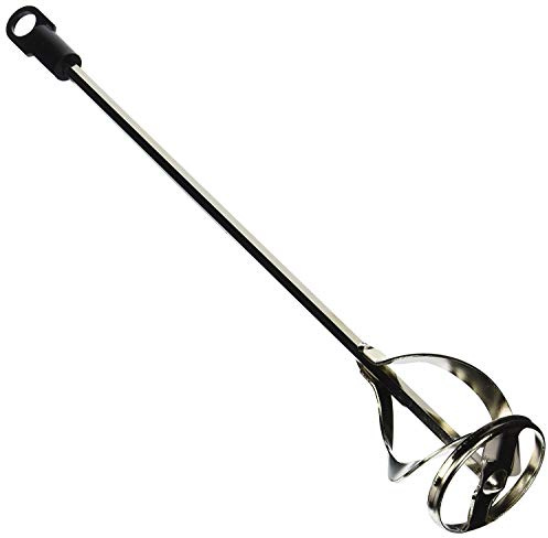 Edward Tools Paint and Mud Mixer for Drill - Mixes 1 to 3 Gallons - 15 3/4 Length - 5/16 Hex Shaft - Zinc Plated Steel - Reinforced Weld - Non Slip Hex Head - Easy Clean - Paint Mixer Attachment