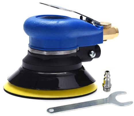 Air Random Obrital Sander 5 Dual Action Palm Sander, Hook and Loop Air Powered and Swirl Free. (5 da sander)