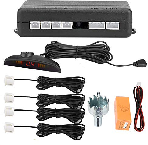 EBTOOLS sensori parcheggio bianchi sensori parcheggio auto sensori parcheggio auto adatto per Sensori di parcheggio per il backup dell'auto, di rivelatori di parcheggio a inversione di