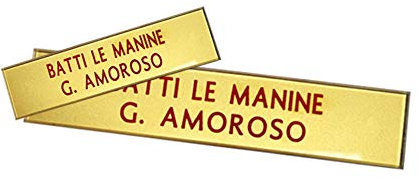 Targhette Citofono Personalizzate in Acrilico Incise: Targa Buca Lettere e Posta Elegante e su Misura