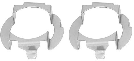 Ejoyous H7 LED Scheinwerfer Birnenhalter Adapter, 1 Paar H7 LED Scheinwerferlampe Halter Adapter H7 LED Scheinwerfer, 1 Paar LED-Lampenfassungen, Adapter aus Aluminium