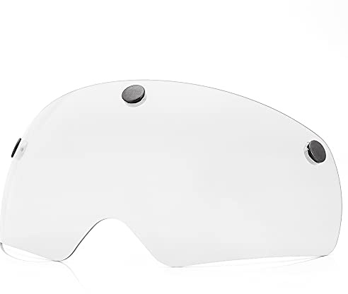 FUNWICT Lunettes Magnétiques pour Casque Velo Verres Amovibles Casque Vélo Homme avec Visière uniquement pour FW008/001 (Cristal)
