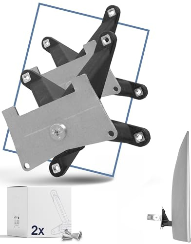 3IDEE VESA Adapter Bundle kompatibel mit Samsung Monitor (U32R590, U32R592, U32R594, LU32R590, UR59C) - inkl. Schraubenset - 75x75mm (2-Pack)