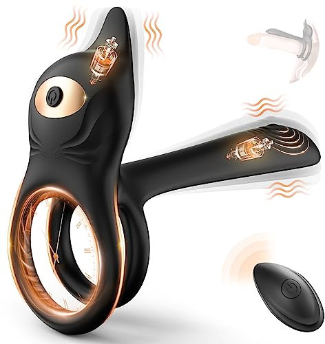 Vibrating Cock Ring Sex Toys, 4 in 1 Sex Toyscouples for Couples with 10 Vibration Modes 14.5CM Long XL Cockring, Sex Toýs for Man Extended and Bold Version Penis Ring Adult Toys Couple Sex Toy
