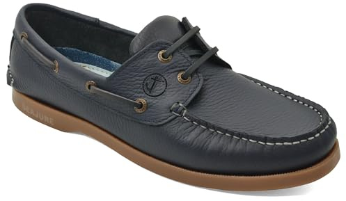 Seajure Chaussures Bateau Homme Norte Cuir Bleu Marine (Système Taille Chaussures EU, Adulte, Homme, Numérique, Moyen, 46)