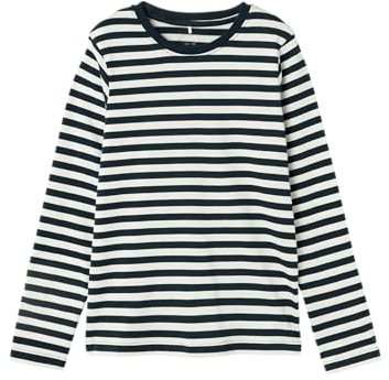 NAME IT Jungen Nkmsalmo Nreg Top Noos Langarmshirt, Dark Sapphire, 134-140 EU