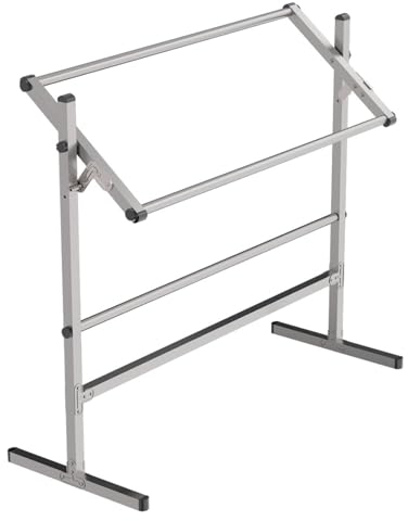 Stickständer Verstellbarer vertikaler Kreuzstichrahmen aus Edelstahl für Haushaltsstickereien. Rahmen geeignet für Hand- und Näharbeiten