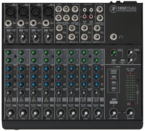 Mackie 1202VLZ4 12-Channel Compact Analog Mixer With Legendary Onyx Mic Preamps