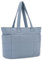 VASCHY Puffer Tote Bag für Damen, Lightweight Utility Work Gesteppte Puffy Laptop Tote Geldbörse mit Fächern Reißverschluss für Krankenschwester/Lehrer/Reisen/Turnhalle Hellblau