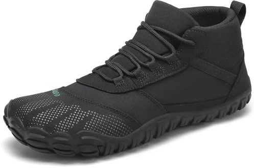 SAGUARO Zapatillas Barefoot Hombre Mujer Zapatillas Minimalistas Ligeros Zapatos de Trail Antideslizantes Calzado Descalzo Flexibles, Terra III, Negro 38EU