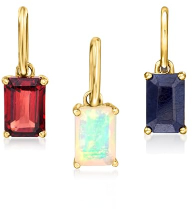 Canaria Fine Jewelry Ross-Simons October/Opal - Birthstone Pendant in 10kt Yellow Gold