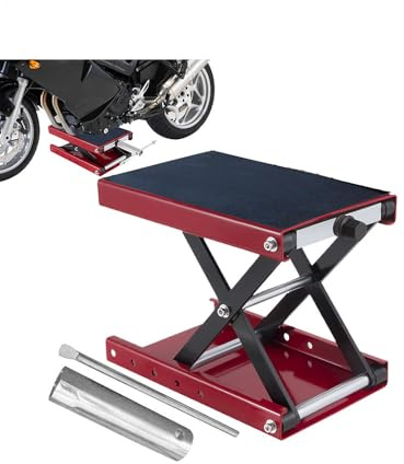 Sollevatore Moto Supporto Centrale A Manovella Con Pianale Ampio