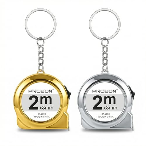 2 st Mini Infällbar 2M Tape Meter, Funktionell Nyckelring Bandmätare, Mjuk Skräddare, Sömnadsmätare för sömnad och Mätning Kroppsdelar