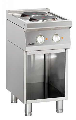 Bartscher Elektroherd 700 mit offenem Unterbau 400x700 Gastronomiebedarf