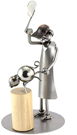 Steelman24 I Carnicero con Hacha I Made in Germany I Idea para Regalo I Figura de metalo