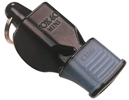 Fox 40 Classic Cushioned Mouth Grip Official Whistle Black
