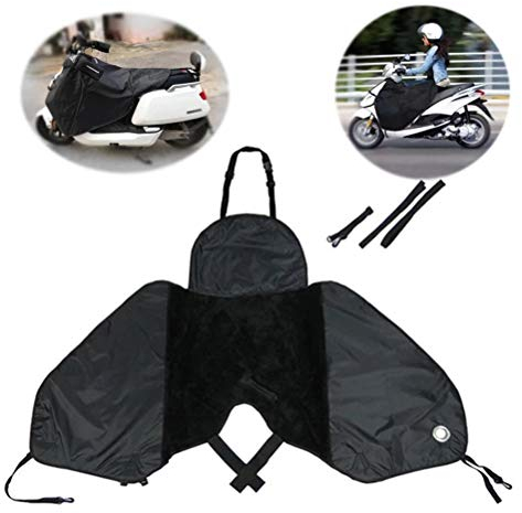 Cubrepiernas Moto Scooter Universal, Cubre Piernas para Motos, Manta para Scooter Impermeable Oxford 420D con Banda Elástica, Impermeable A Prueba De Viento Fundas para Motos, Instalación Fácil
