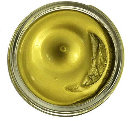 Famaco 50ml Metallic Gold Leather Deluxe Cream Polish for Boot and Shoe with Application Brush - Nourish and Leather Protector Kit for Boots and Shoes