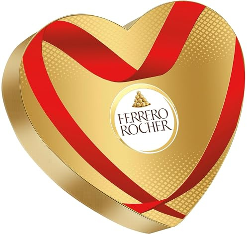 Ferrero Rocher Cuore 162,5g con 13 Praline - Scatola a forma di Cuore - Regalo San Valentino