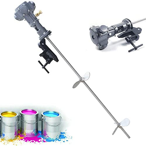 Rührwerk,Luftmischer Edelstahl-Clip,2-Getriebe Betonrührer Rührwerk,Handmischer für Farbe,Farb und Mörtelrührer,Farbe für industrielles Farbmischen, Farbstoffmischen
