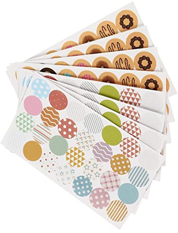 STOBOK 80 Blatt Loch Pflaster Selbst Verstärkungsetiketten Aus Losem Blattpapier Lochverstärkungsetiketten Aus Papier Loseblatt-lochverstärker Ringmappe Aufkleber Krapfen Reparatur