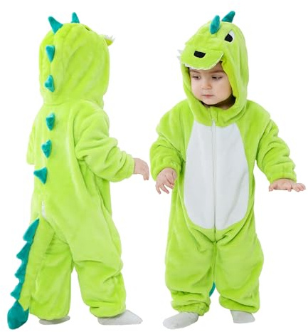 Doladola Unisex Baby Onesies Djur Tecknad Katt Jumpsuits Småbarn Hooded Sparkdräkt