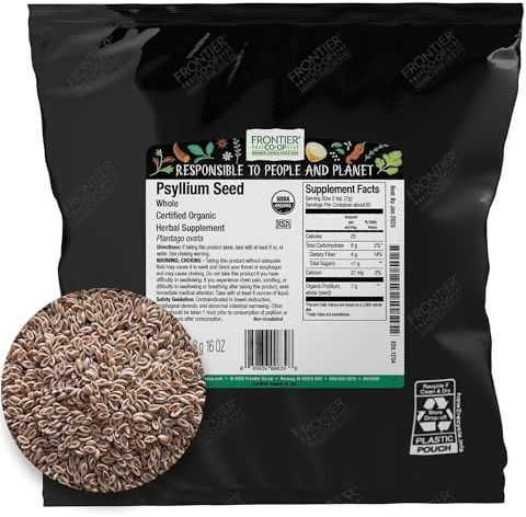 Frontier Co-op Organic Whole Psyllium Seed 1lb