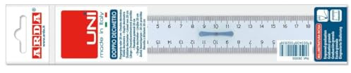 Arda Righello 20 Cm con Manico-Confezione da 20 Pezzi Disegno Tecnico-Righe, Multicolore, 8003438002839