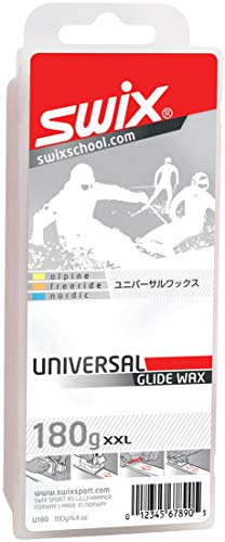 Swix Universal Ski-/Snowboard-Gleitwachs, 60 g oder 180 g Skiwachs, Grau/weich, Einheitsgröße