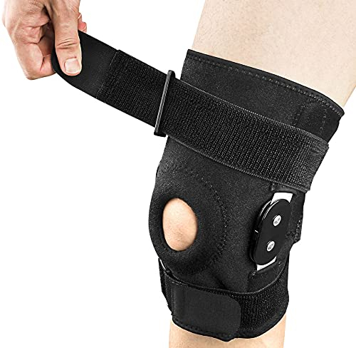 Rhinocerosdance Genouillère Ligamentaire Genou Bandage Sport de Compression Élastique Mixte,pour Basketball,Volley Ball,Course,Foot-Ball,Gymnase,récupération de blessure