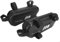 WLDOCA Paquete de 2 Bolsas Laterales Impermeables de EVA para Motocicleta - Bolsas de Herramientas Triangulares de 2L para Turismo y desplazamientos,Negro,A
