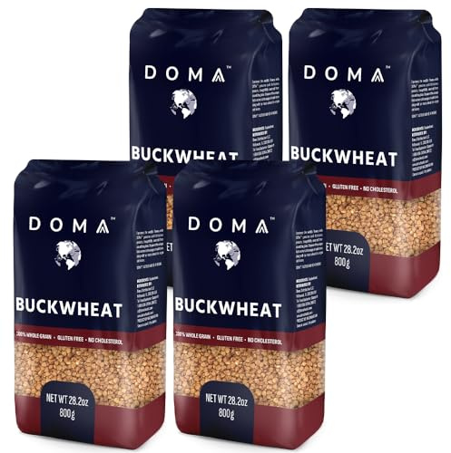 DOMA Toasted Buckwheat Groats (Kasha), Whole Grain, 7lb (4x1.76lb) 4-Pack