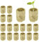eupdd 60 Piezas Cubo de Lana de Roca sin Suelo: 2×2.7cm Rockwool Cilíndrico, Cubos de Cultivo Hidropónicos, Lana de Roca de Cultivo Hidropónico, Bloque de Lana de Roca para Plantación, Hidropónica
