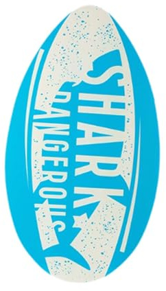 Fenteer Tavola da Surf Skimboard per Adulti in Piedi per Piscina Lago Barca, in Legno, Decorazione Universale per La Stanza Piccola Tavola da Surf per Sport a, Lettera Stampata